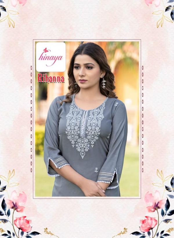 Hinaya Rihanna Vol 6 Regular Wear Kurti With Bottom Collection